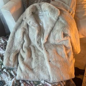 Madewell NWT Faux Fur Coat